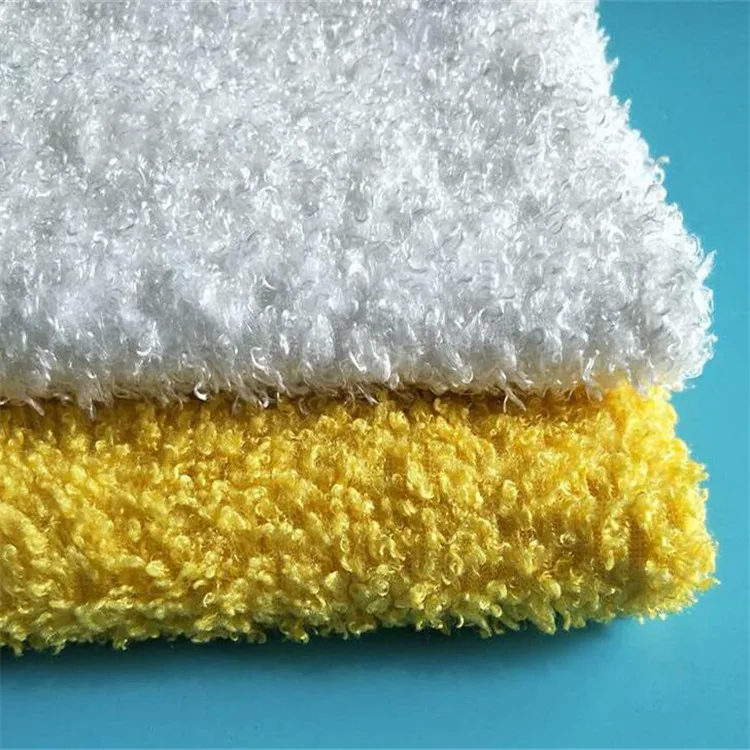 100 Polyester Soft Curly Pile Fleece Fabric For Toys Blanket Garment