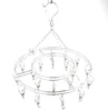 Stainless steel multi-clip drying clothes rack drying socks function clip drying rack round cool home underwear hanging rack