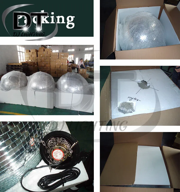 4.5 twin mirror rotating disco ball