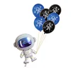 YWLL 12 inch Latex Balloons Science Outer Space For Spaceman Happy Birthday Party Decoration Space Balloons