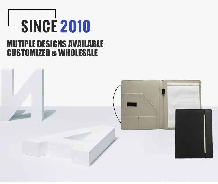 New conference organizer folder a4 leather portfolio