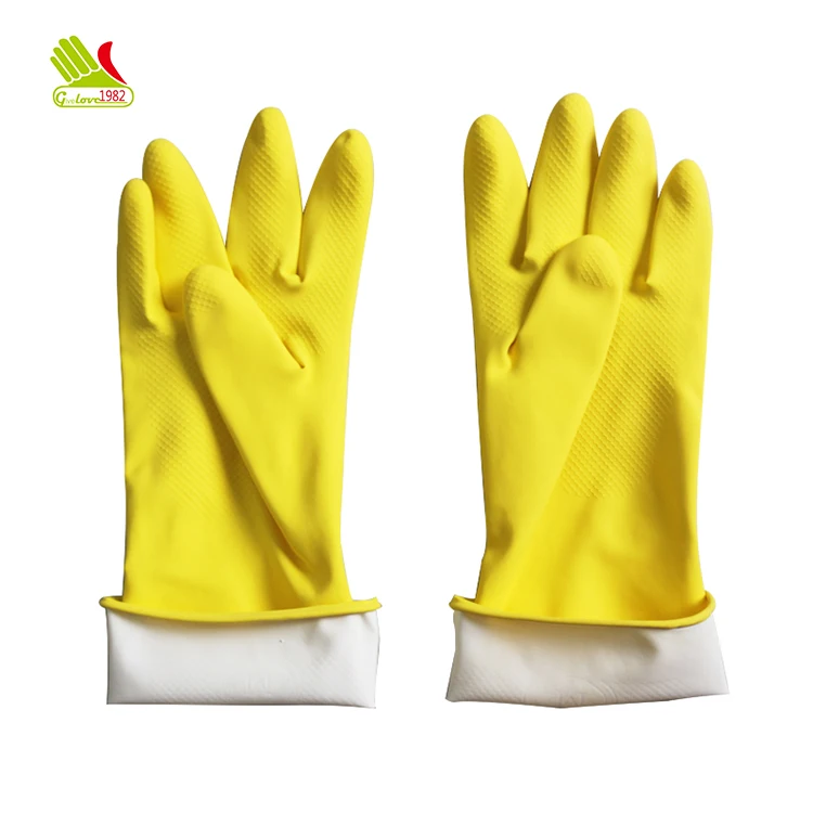 decorative rubber kitchen gloves