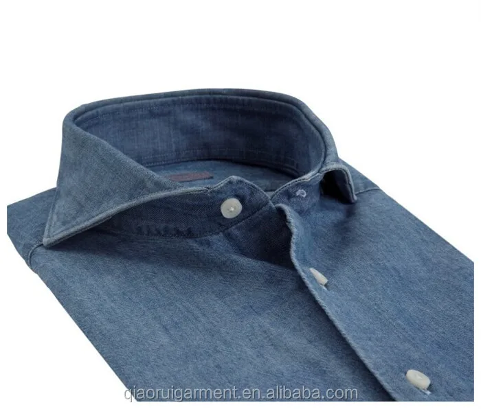 denim cutaway collar shirt
