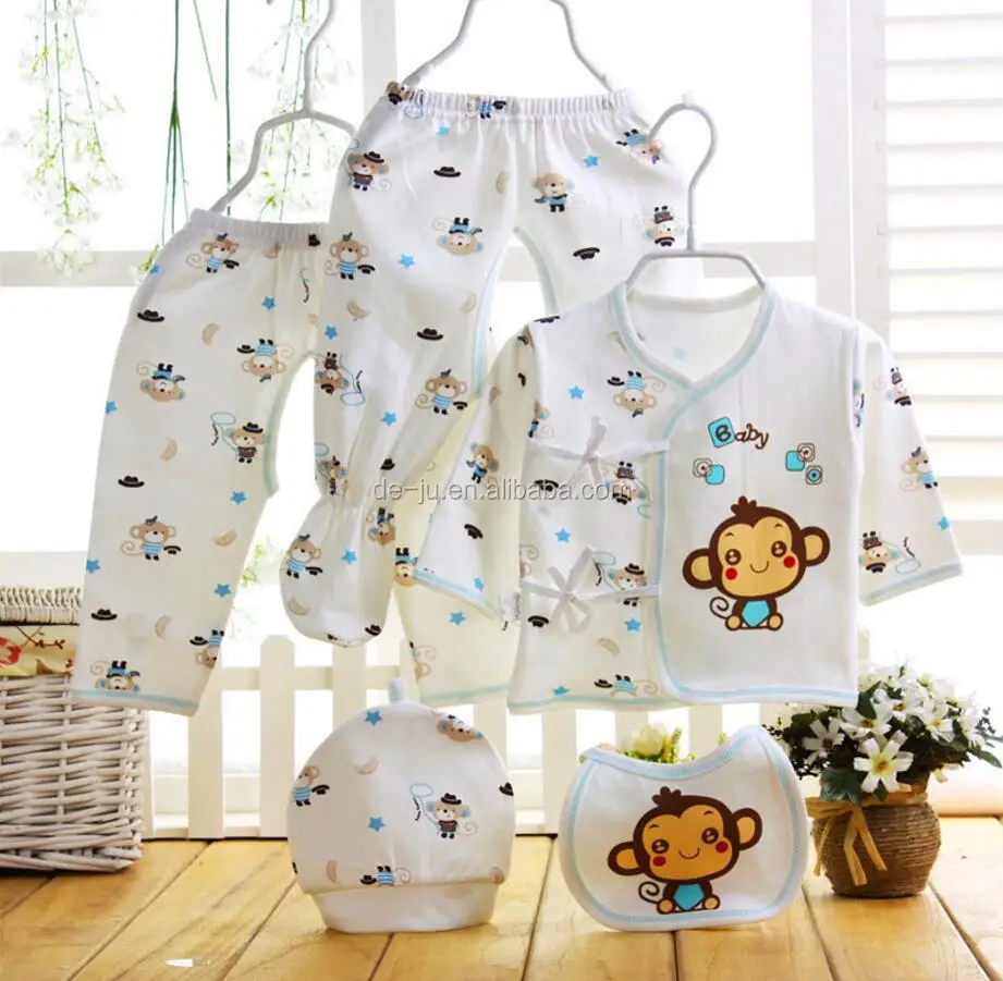 Hot Sale High End Baby Clothes Cute Printing Cotton Export Baby Clothes