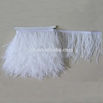 White Color Feather Trim Ostrich For Large White Color Feather Trim Ostrich For Large Feathers