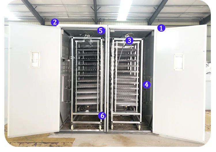 2023 Customized Design 8448 Automatic Incubators Blue limit Switch Egg Incubators