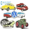 Wholesale blank metal die cast chrome masonic enamel sport club eagle uae flag custom logo emblem car badge