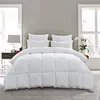 All Season Goose Down Comforter - Warm Down Duvet Insert - Baffle Box, Soft Key Print Cotton Shell,Hypoallergenic, 100% Plush Go