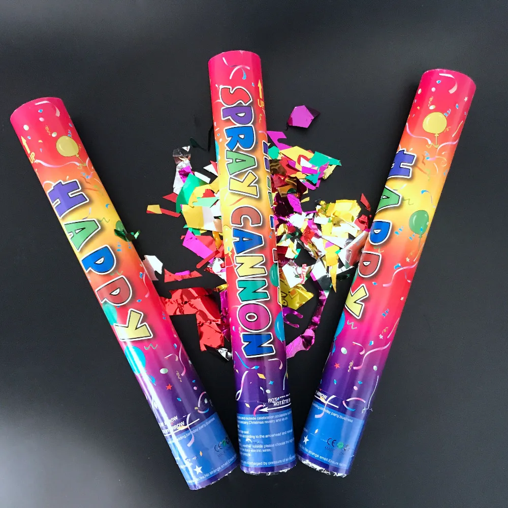 6 Pcs Party Popper Confetti Cannons 15" NO FIREWORKS WHOLESALE PRICE 