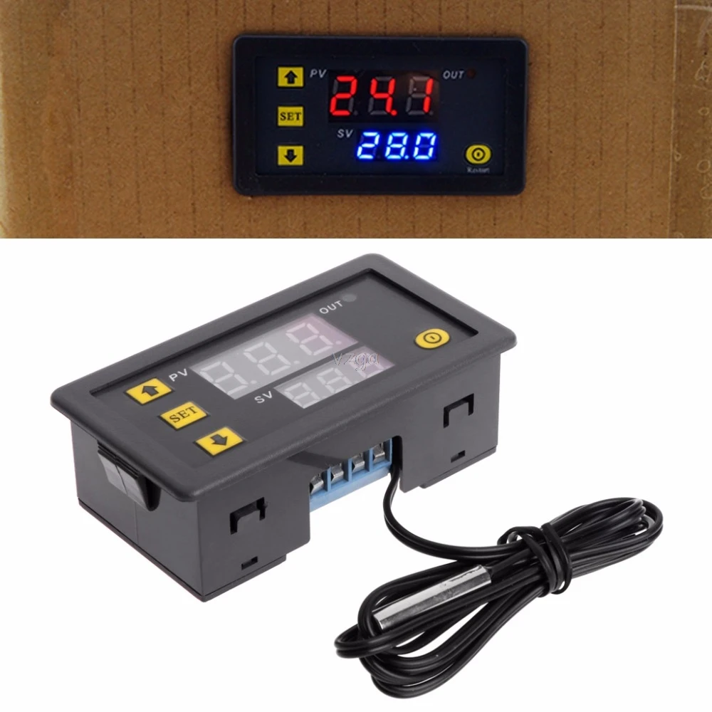 W3230 110-220V Thermostat Temperaturregelung Schalter Regler Thermometer LED HS 