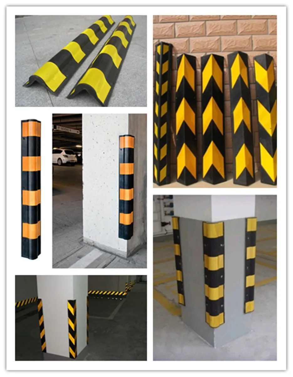 Reflective Rubber Wall Safety Guard With Direction - Buy Wall Guard ...