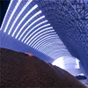 Low cost barrel prefab coal shed space frame storage project