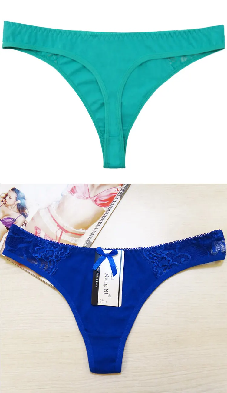 Yun Meng Ni Underwear Soft Cotton Daily T Backs Young Girls Sexy Thongs