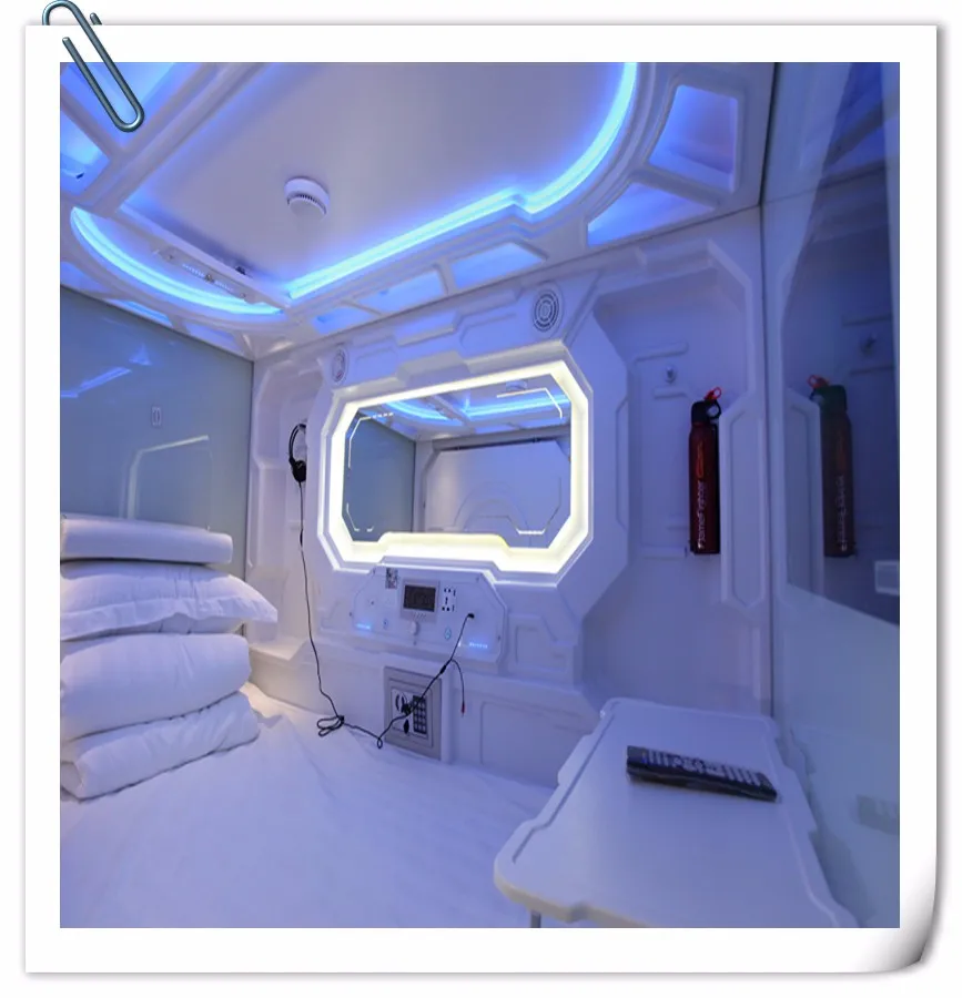 2020 Space Saving Cabin Bed Hotel Capsule Sleep Pod Hostel Furniture