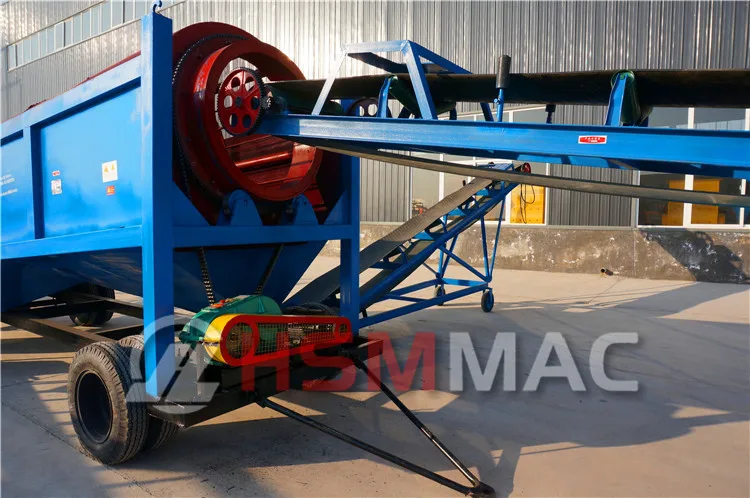 HSM High Capacity Rotary Trommel Compost Sifter For Carbon Production Lines Coal Ash