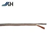 2core 18awg CCA and TCCA conductor ultra thin gold and sliver colored speaker wire with clear PVC sheath