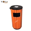 Outdoor Trash Can Wood Trash Bin Rubbish Bin with CE Certificate