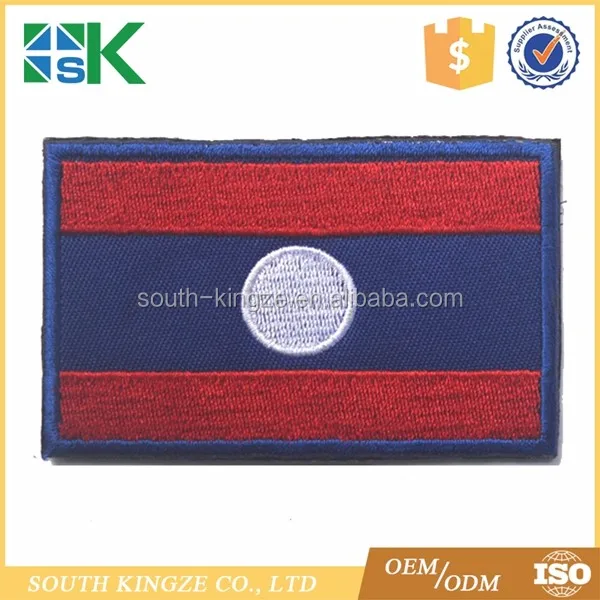 ideas souvenir south korea from Embroidery Jersey Laos Soccer Country Design New Design Flag Patch
