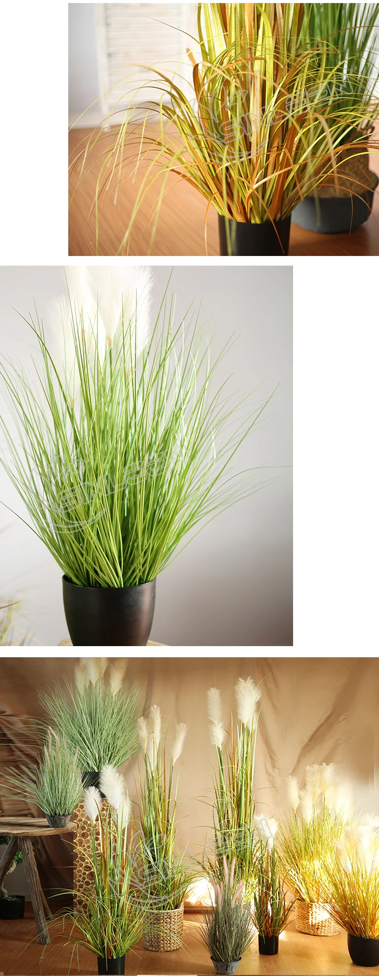 Home Decoration Wedding Ornament Plant Artificial Onion Grass In Pot