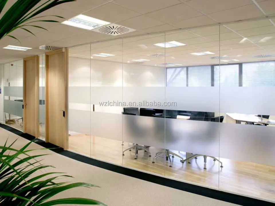 Modern Design Aluminium Office Glass Office Parttiondivider Glass