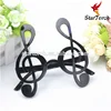 Black notes shaped glasses creativity part funny music symbols self decoration glasses