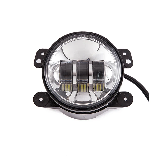 07-16 Jeep Wrangler JK 7/" RED LED SMD Halo Headlights plus Fog lights set