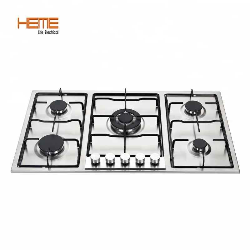 Royal Kitchen Used 5 Burner Built In Gas Hob Protectors For Sale