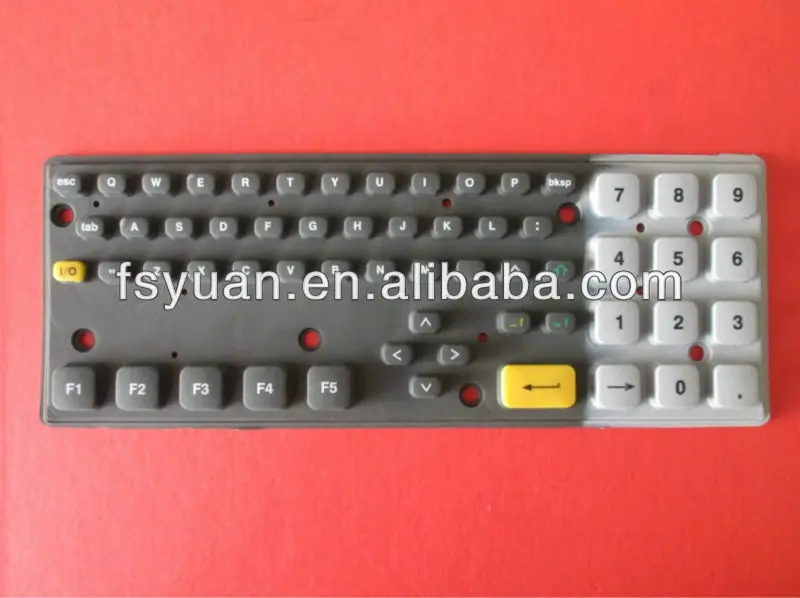 silicone button keypad with carbon ink/carbon pills keypad distance controlled robot Conductive small single buttons