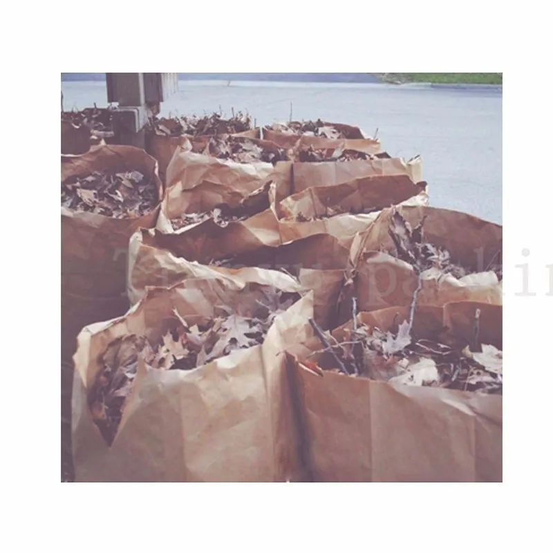 Henan Shangqiu Biodegradable Brown Kraft Paper Bag Cheap Trash Waste