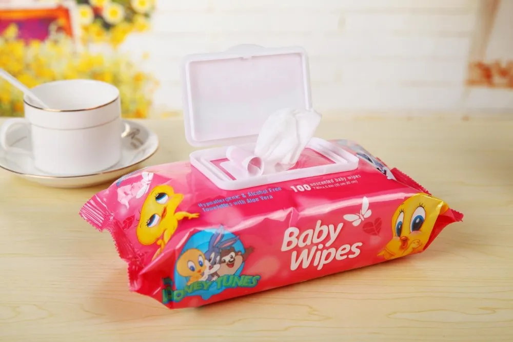 Fragrance Free Free Samples Cleaning Cloth Travel Refill Baby Wipe
