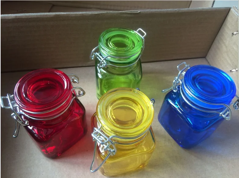 Mini Small Glass Jar Wholesale With Locking Clamp Lid Buy Mini Small Glass Jar Glass Jar Wholesale Glass Jar With Clamp Lid Product On Alibaba Com