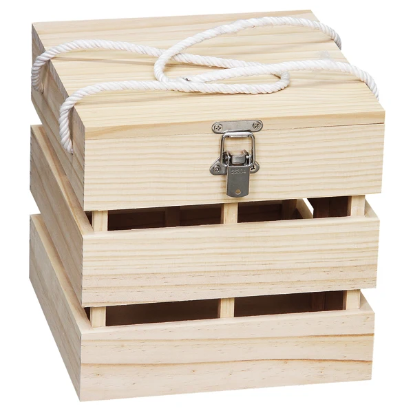 Caja De Muebles De Madera Pequeña De Pino Personalizada Sin Terminar