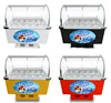 Glass door island cabinet display & making Ice cream porridge fridge with best freezer