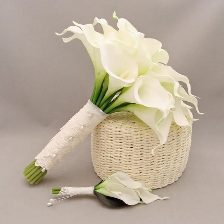 Wedding White Calla Lily Bouquet