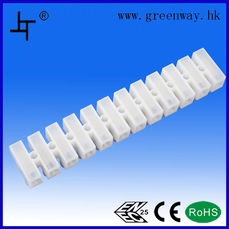 24A Wire Connector Double Rows Fixed Screw Terminal Block