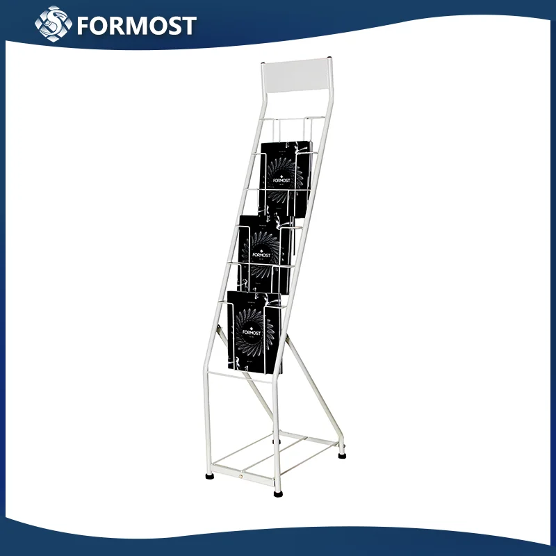 Magazines Outdoor Display Rack / Metal Wire Catalog Shelf / Hotel Lobby