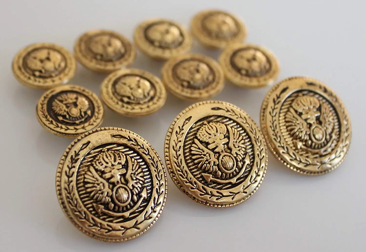 cheap gold buttons