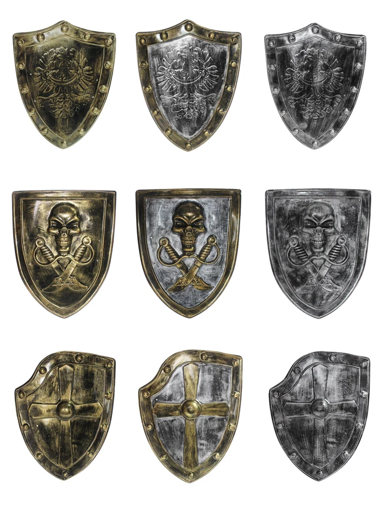 2017 european style ancient greek knight dragon toy shield