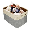 toys clothing foldable canvas fabric storage cube brown/gray basket storage