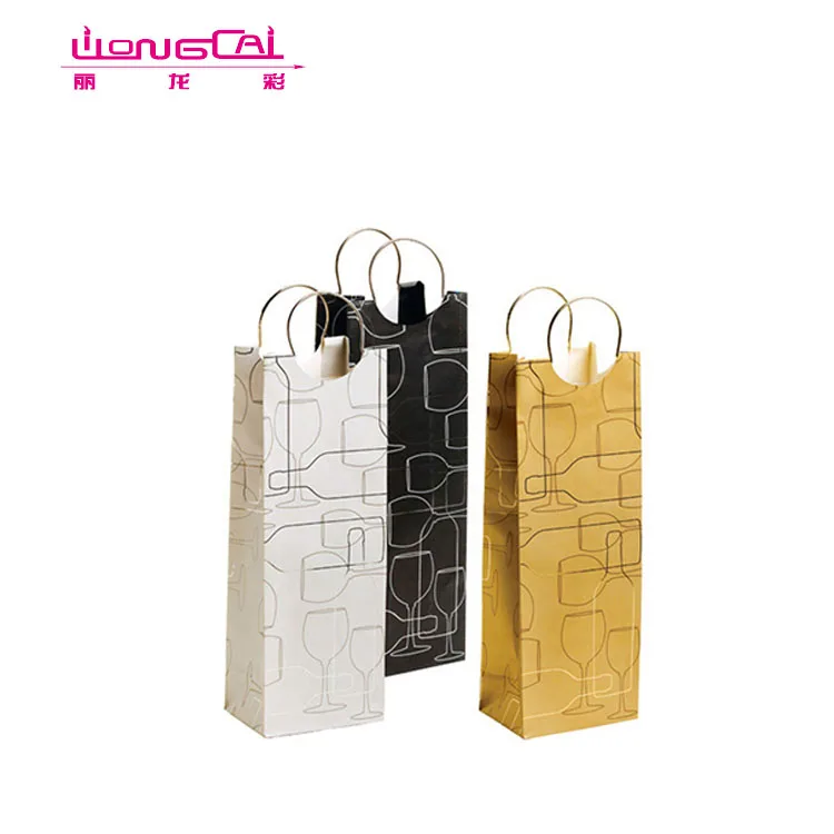 wholesale paper wine bags