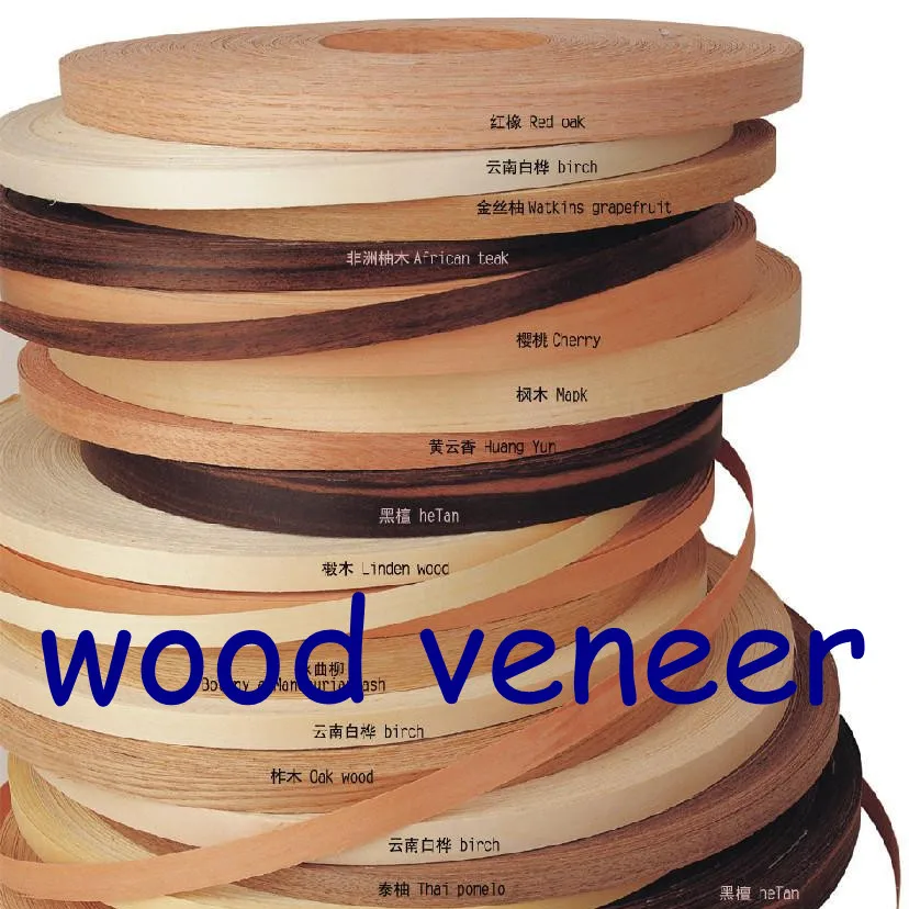 walnut Wood Veneer Edgebanding for Plywood Edges and furniture decoration
