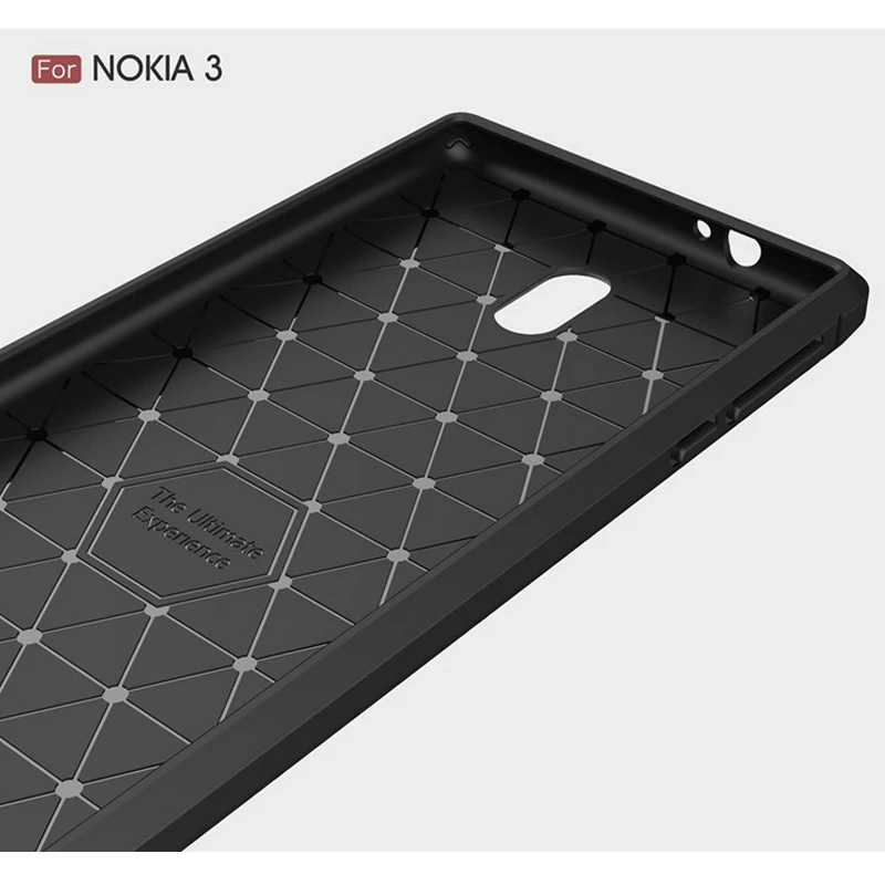 2017 New Arrival Carbon Fiber Tpu case for Nokia 3 5 6 brushed tpu case cover for Nokia 3 5 6 soft cover