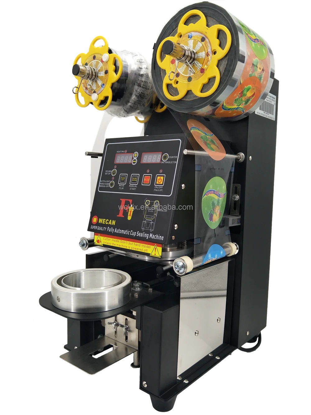 Customized Plastic Juice Cup Sealing Machine And Yogurt Cup Sealer