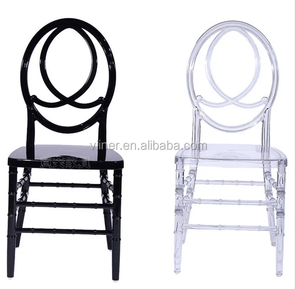 Acrylic Wedding Tiffany Chair Transparent White Plastic Resin Acrylic