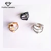 Best fashion accessory Mini triangle multilayer thin ring stores with jewelry copper rings for men china wholesale sites