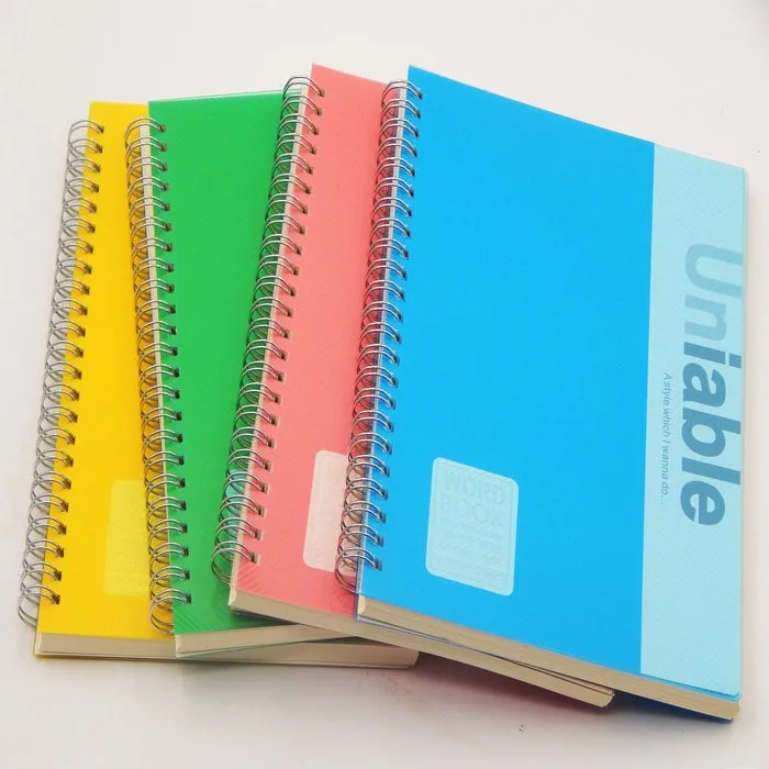 Custom Plastic Hard Cover A5 Bulk Spiral Notebook Advertising Pvc