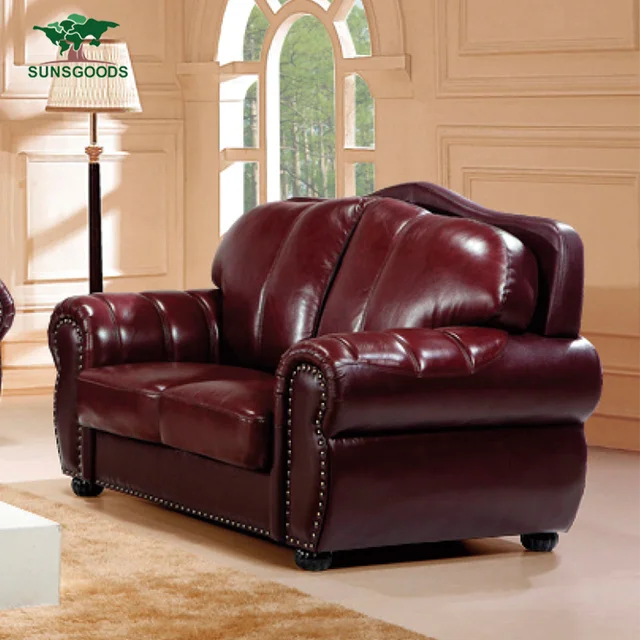 Latest Design Dark Red Leather Sofa Full Set Latest Design Dark Red Leather Sofa