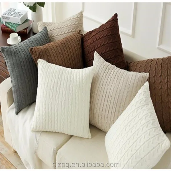knitted cushion covers