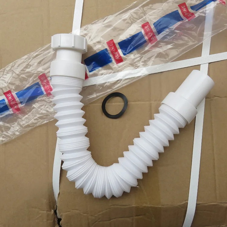 Downspout Drain Hose Pvc Pp Retractable Portable Washing Machine Drain Hose Extension Deodorant