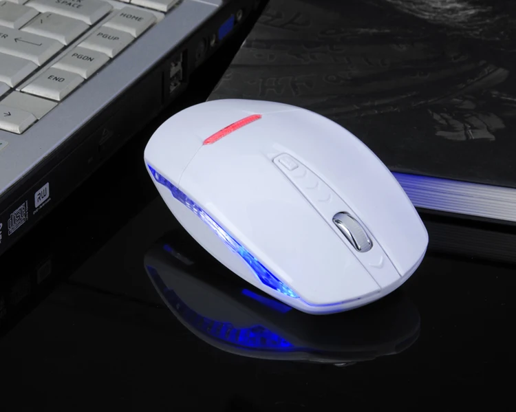 Matte black silent 2.4g wireless optical mouse